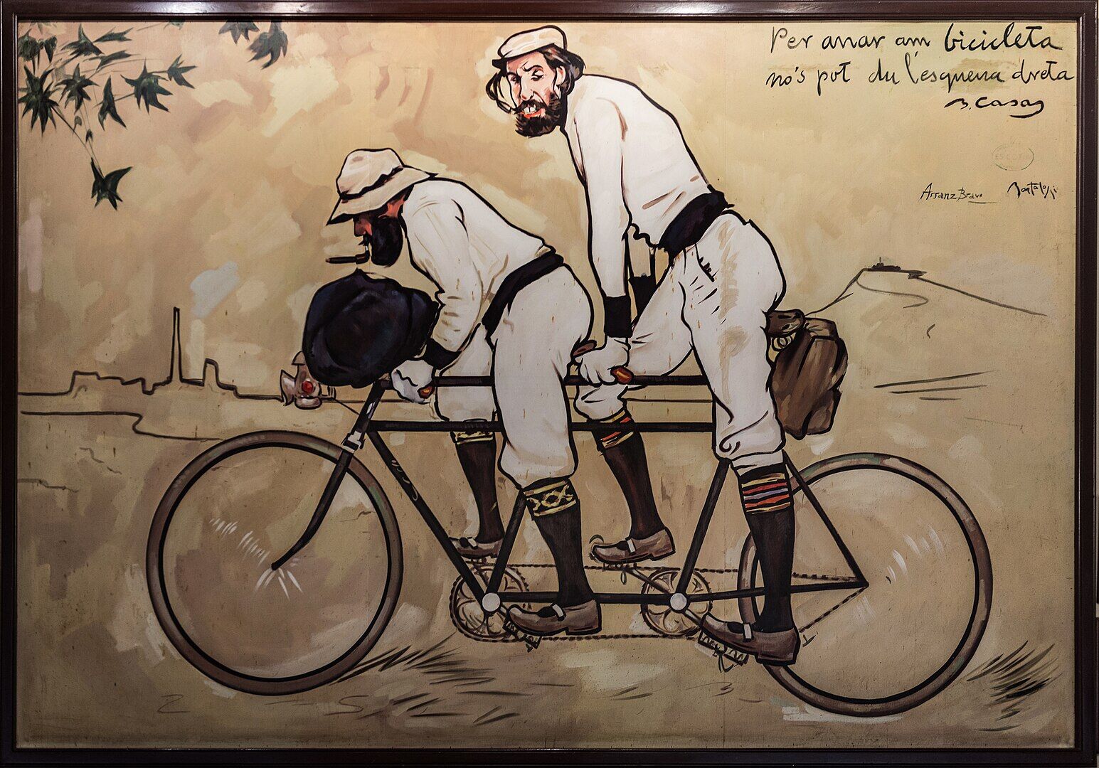 Ramon Casas and Pere Romeu on a Tandem - Petsolt Family